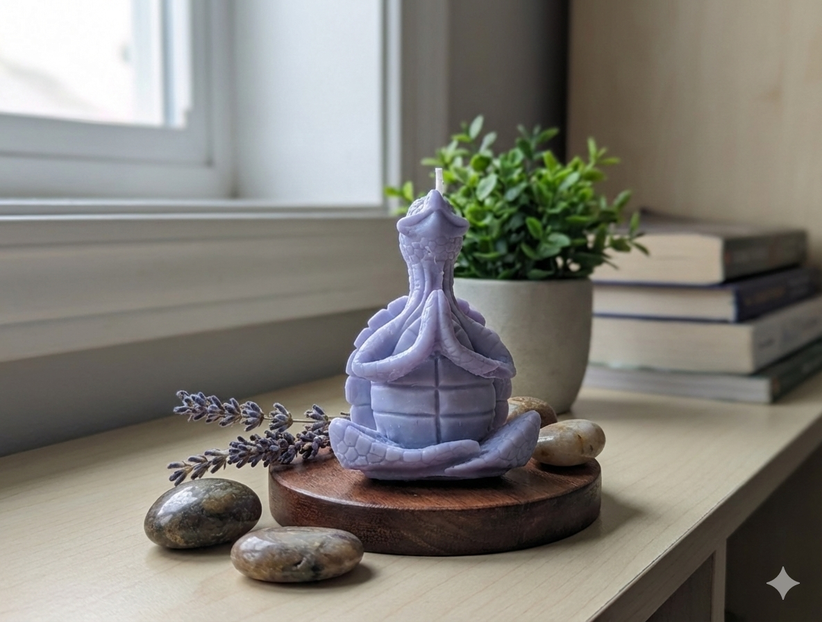 Sculptural Candle - Serenity's Embrace