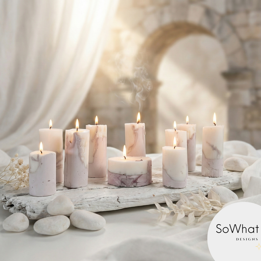 Pillar Candle - Stone & Ash