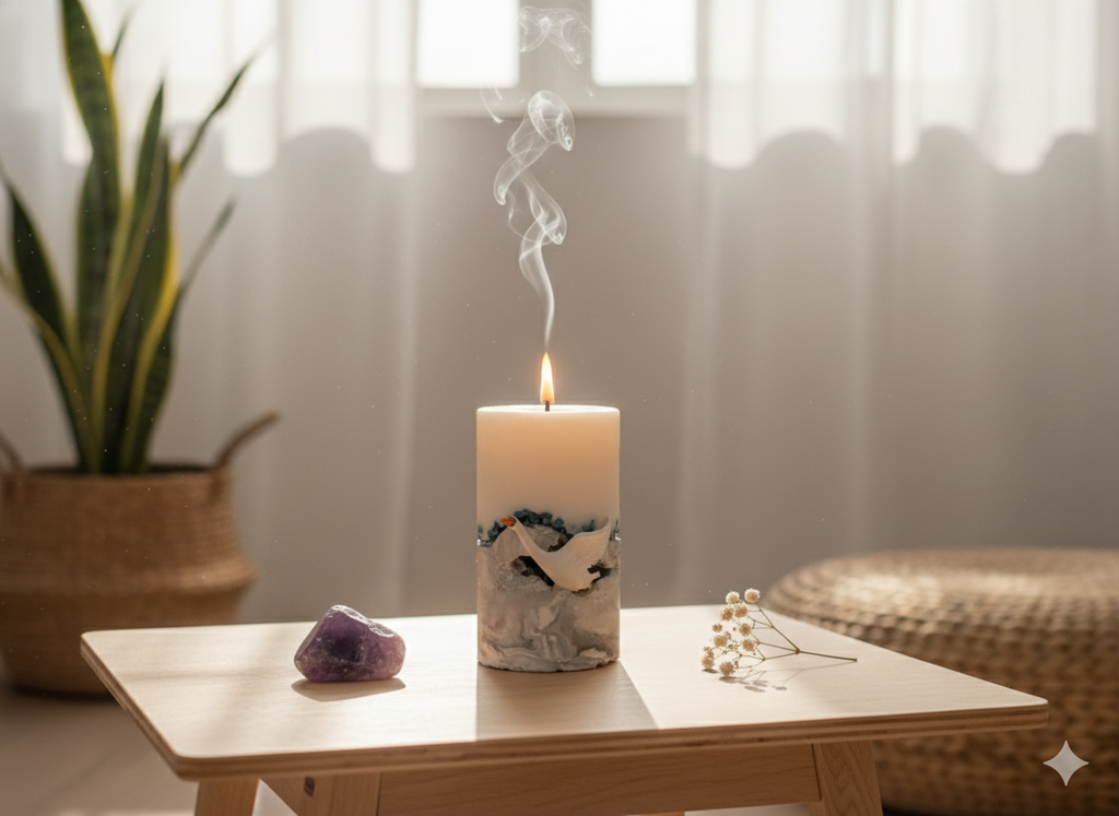 Sculptural Candle - Azure Swan