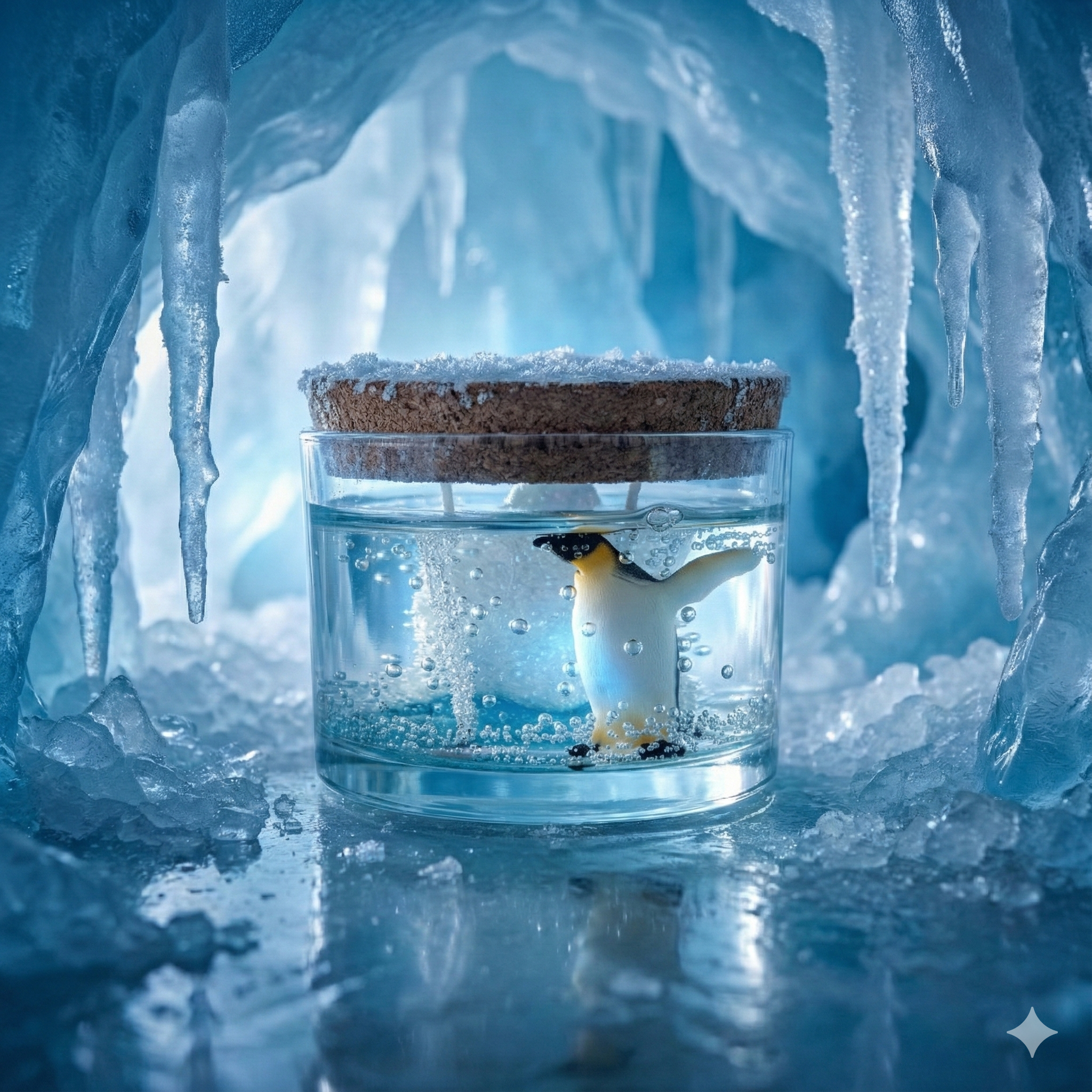 Floating Penguin - Serene Bloom