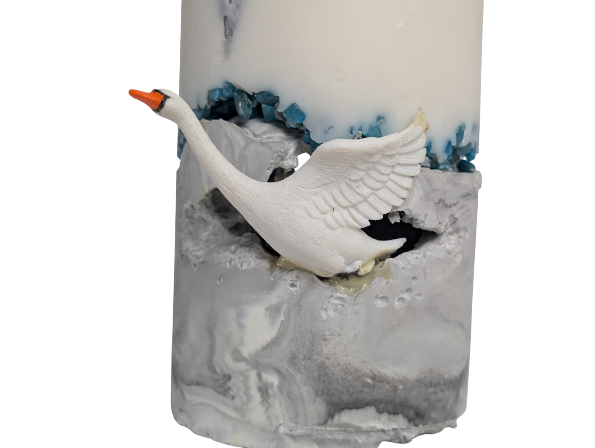 Sculptural Candle - Azure Swan